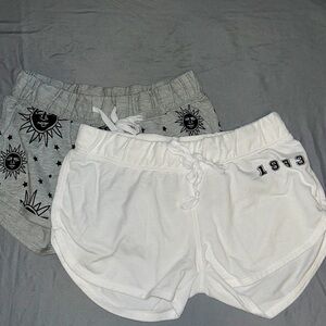 2 pair of knit shorts
